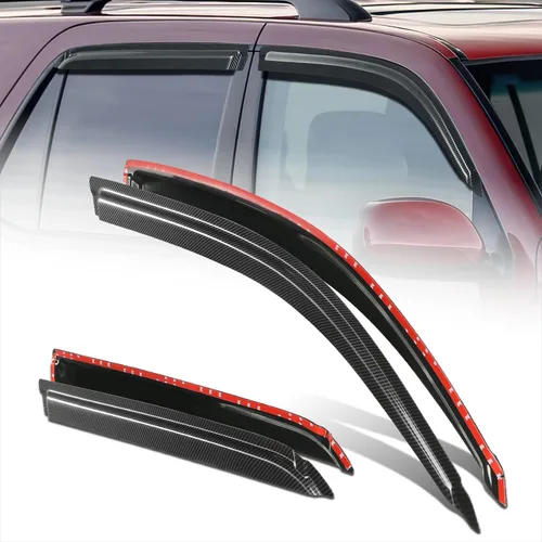 Miniatura 36 de DNA Motoring WVS-T2-0156 - Juego de 4 protectores de lluvia para ventana 04-08 Pacifica CS V6, tinte de humo, deflector de sol, viento y lluvia