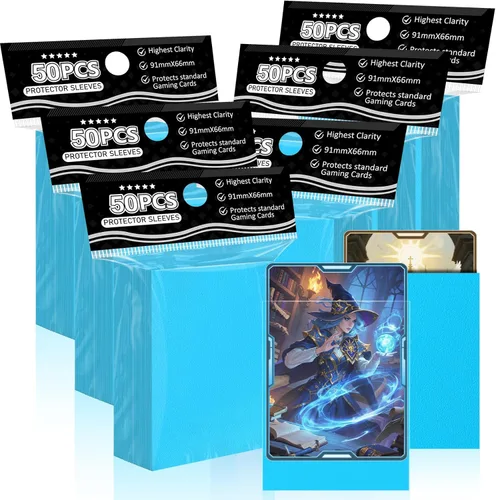 Miniatura 27 de Fundas para Cartas Coleccionables de Ajuste Perfecto, Fundas Mate TCG, Protector de Tarjetas Deportivas Suave para Tarjeta Fotográfica, Fácil