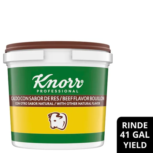 Miniatura 3 de Knorr Professional Caldo de Res, caldo de carne con base granulada de sabor a carne, caldo como base, marinada, potenciador de sabor, conveniente