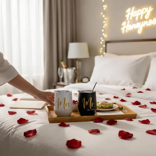 Miniatura 7 de ELEGANTPARK Mr and Mrs Gifts - Regalos de boda para parejas, regalo de compromiso para recién casados, regalo de compromiso para novios y novios