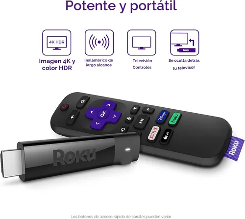 Miniatura 2 de Roku Streaming Stick+ Dispositivo de transmisión HD/4K/HDR con alcance inalámbrico de largo alcance y control remoto de voz Roku con controles