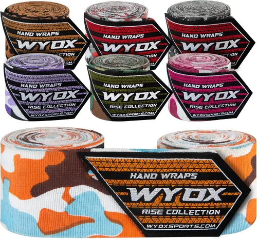 Miniatura 12 de WYOX Gel Boxing Hand Wraps for Men Women – Elasticated Padded Long Wrist Straps Cotton & Nylon Blend for Muay Thai MMA, Kickboxing, BJJ Combat