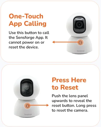 Miniatura 6 de SensForge Cámara de seguridad Pan-Tilt de 2.5K, cámara WiFi de doble banda de 360° para el hogar, detección gratuita de IA humanos y mascotas, nube