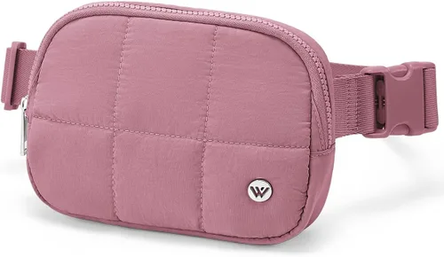 Miniatura 77 de WESTBRONCO Riñoneras para mujeres y hombres, bolsa para cinturón con bolsillos con cremallera, riñoneras modernas, bolsas cruzadas ligeras de 1