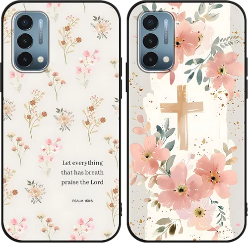 Miniatura 27 de Paquete de 2 Fundas de Teléfono con Lazo Rosa para Gabb Phone 4 6.1", Fundas con Patrón de Flores Florales con Lazo de Cinta Kawaii Lindo de Dibujos