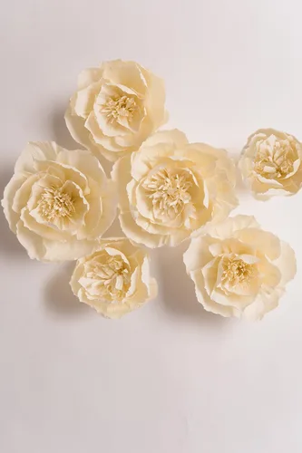 Miniatura 7 de Decoración de flores de papel crepé para pared, flores para decoración de boda, decoración de fondo de flores, baby shower, fiesta de cumpleaños