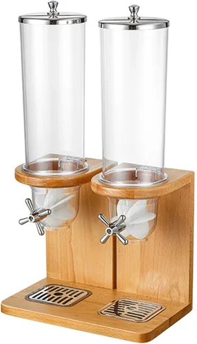 Miniatura 9 de Dispensador de alimentos secos 3.5L/7L/10.5L, dispensador de cereales para encimera, dispensador de almacenamiento de cereales con barril de PC