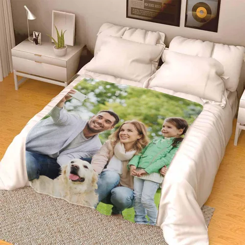 Miniatura 5 de D-Story Mantas personalizadas con fotos, regalos personalizados para parejas, regalos de aniversario y cumpleaños para esposa, marido, novia, novio