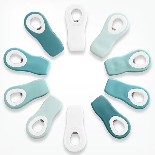Miniatura 17 de COOK WITH COLOR Clips para bolsas de chips con imán para almacenamiento de alimentos con agarre hermético para bolsas de pan, bolsas de aperitivos