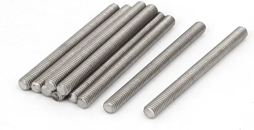 Miniatura 12 de uxcell M3 x 2.362 in 0.020 in Pitch 304 Varillas totalmente roscadas de acero inoxidable barra 10 piezas