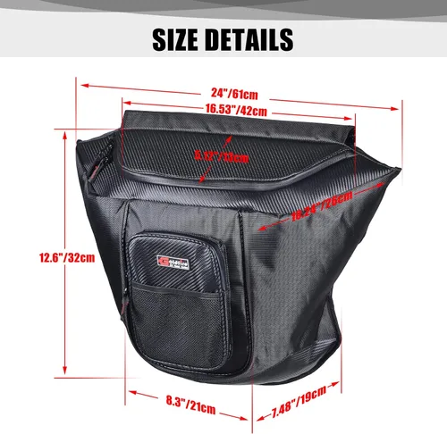 Miniatura 2 de Bolsa de Asiento Central UTV Compatible con Polaris General 1000/1000-4 / XP 1000 / XP 4 1000 2016-2025 Accesorios Bolsa de Almacenamiento Grande