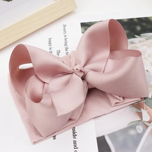 Miniatura 5 de 12 diademas de 6 pulgadas para bebé, diademas de nailon suave, con lazo grande, súper elásticas, para bebés, niñas recién nacidas y niños pequeños