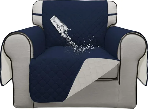 Miniatura 61 de ISSUNTEX Fundas de sofá de dos plazas con doble protección 100% impermeables para sala de estar, fundas para sofá de 2 cojines, protector de muebles