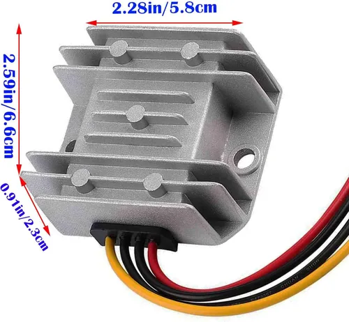 Miniatura 5 de Convertidor de aumento de voltaje CC, 12 V escalón hasta 24 V 3 A 72 W, convertidor de módulo de fuente de alimentación transformador de impulso