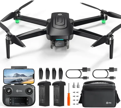 Miniatura 10 de Holy Stone HS175D Drone GPS con cámara 4K para adultos, menos de 8.78 oz, cuadricóptero RC plegable con retorno automático, vuelo de 46 minutos
