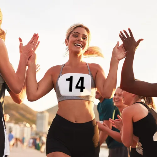 Miniatura 4 de Números de babero para correr con pasadores de seguridad para eventos de competición deportiva de maratón, resistente al desgarro, impermeable, 6 x