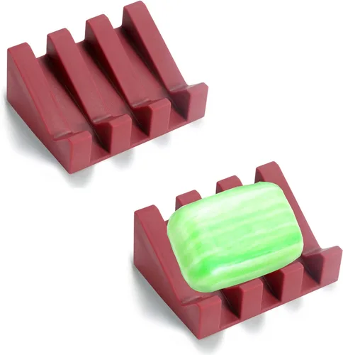 Miniatura 30 de Jabonera, soporte para pastilla de jabón para ducha, para baño, cocina, bañera, fácil de limpiar, mantiene el jabón seco, extiende la vida del jabón