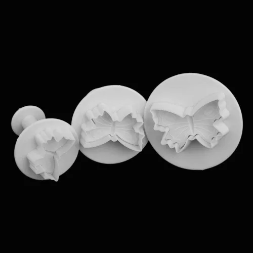 Miniatura 5 de 33 piezas Fondant Cake Cookie Plunger Cutter Sugarcraft Flor Hoja Mariposa Forma de Corazón Decoración Molde DIY Herramientas