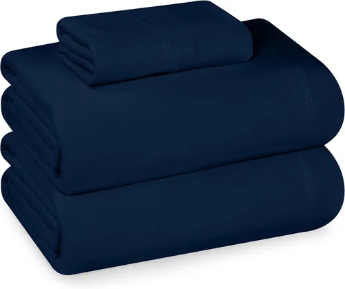 Miniatura 16 de Utopia Bedding Juego de sábanas tamaño individual – Sábanas de punto de jersey de 3 piezas – Algodón – Sábanas elásticas suaves (individual, blanco)
