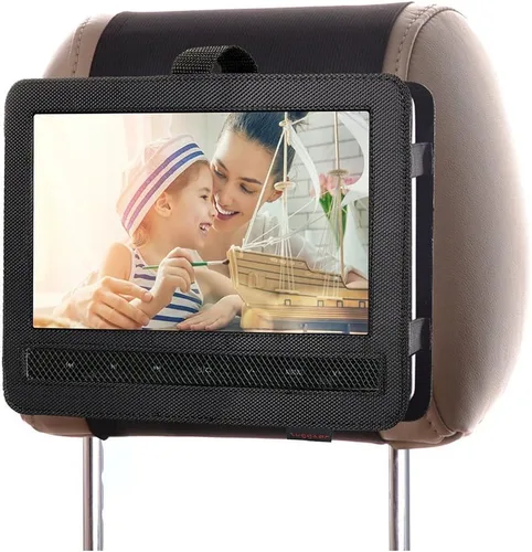 Soporte para reposacabezas del asiento trasero del coche para reproductor de DVD portátil, para reproductores giratorios y abatibles de 10 pulgadas