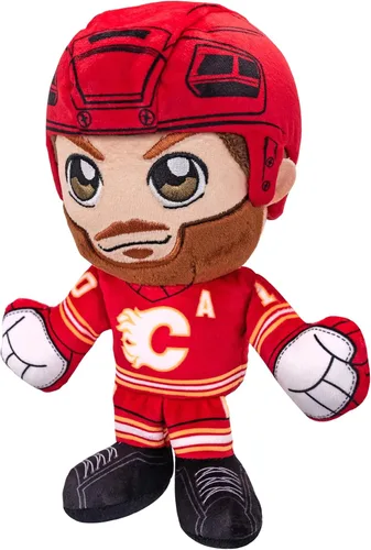 Miniatura 5 de Bleacher Creatures Calgary Flames Jonathan Huberdeau - Peluche sentado de 8 pulgadas de la NHL Kuricha - Superestrella de la NHL inspirada en Chibi