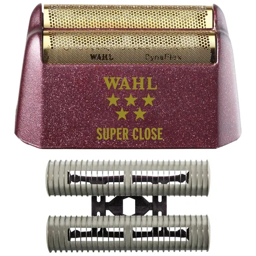 Wahl Professional Cinco estrellas Series # 7031 – 100 láminas de recambio y cortador Asamblea Bar – Rojo y Dorado – Super Estrecha