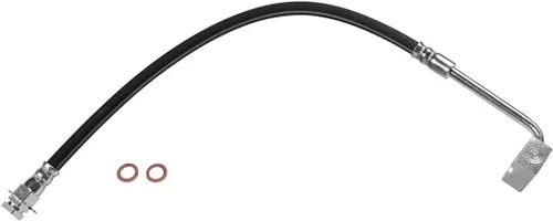 Miniatura 2 de 2 piezas de manguera hidráulica de freno delantero para Ford F-250 1990 1991 1992 1993 1994 compatible con Ford F-350 1990 1991 1992 1993 1994