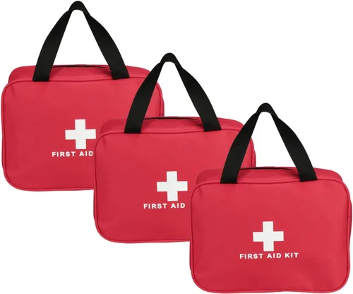 Miniatura 11 de Kit vacío de primeros auxilios de nailon, compacto, impermeable y ligero, bolsa de primeros auxilios con cremallera para emergencias en el hogar