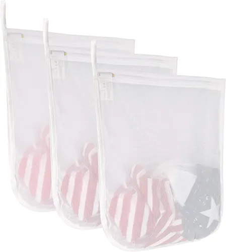 Miniatura 9 de Gogooda - Bolsas de lavandería para prendas delicadas, bolsa de malla fina para lencería, ropa interior, sujetadores, seda, calcetines con asa