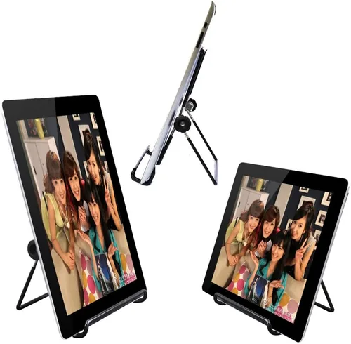 Miniatura 2 de MOACC Soporte para tableta, universal multiángulo, antideslizante, ajustable, soporte para tablet PC de 9 a 12.9 pulgadas, almohadilla (negro)