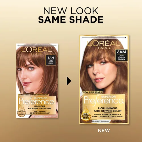 Miniatura 26 de L'Oreal Paris Superior Preference - Tinte permanente luminoso que desafía la decoloración, tinte para el cabello hasta 9 semanas de resplandor, 09