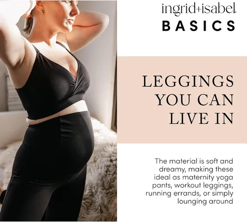 Miniatura 4 de Ingrid & Isabel Basics - Active Maternity Leggings - Over The Belly Active Wear Pregnancy Leggings for Women