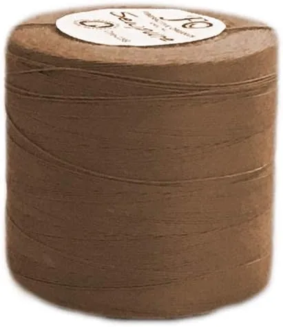 Hilo de coser multiusos TEX 40 100% algodón orgánico, carrete de 1,640.4 ft, color camello