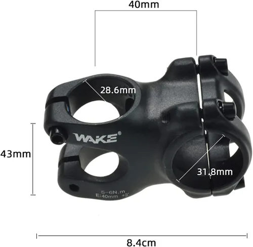 Miniatura 2 de MTB Mountain Bike Stem 31.8 1.575 in 3 grados manillar corto para la mayoría de bicicletas, bicicletas de carretera, BMX, ciclismo