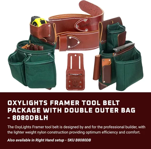 Miniatura 2 de Occidental Leather OxyLights Framer - Utility Holster Pouch Package with Double Outer Bag - Made in USA Verde