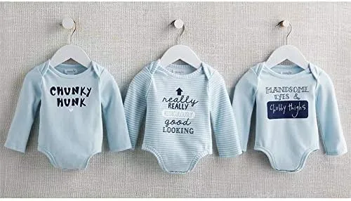 Miniatura 3 de Mud Pie Baby Boys Chunky Hunk - Rastreador de manga larga (0-6 meses), color azul