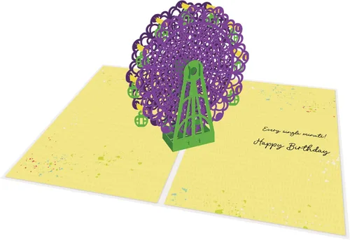 Miniatura 16 de Designer Pop!, Tarjeta de felicitación desplegable de cumpleaños – Diseño floral con tarjeta 3D de lirio de cala para amigos, familia y personas