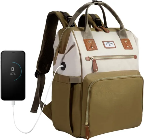Miniatura 11 de Mochila para pañales: bolsa de bebé grande para niños y niñas, mochila para pañales para hombres, bolsa de hombro para mamá, 2 bolsas de pañales