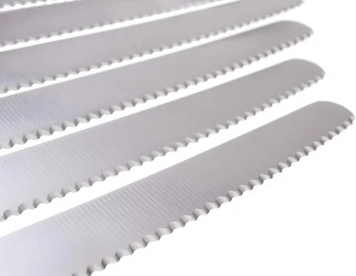 Miniatura 3 de GRÄWE cuchillo de mesa 6 piezas, juego de cuchillos para cortar, paquete de 6 cuchillos de pan, cuchillo de desayuno con borde dentado en un lado