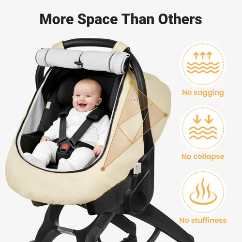 Miniatura 3 de Rquite Funda para Asiento de Coche para Bebé, Fundas de Asiento de Coche de Invierno para Niño y Niña, Funda Impermeable para Asiento de Coche