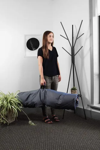 Miniatura 9 de Zenithen Silla plegable portátil plegable de madera para interiores, perfecta para dormitorios, dormitorios y salas de estar, uso para descansar