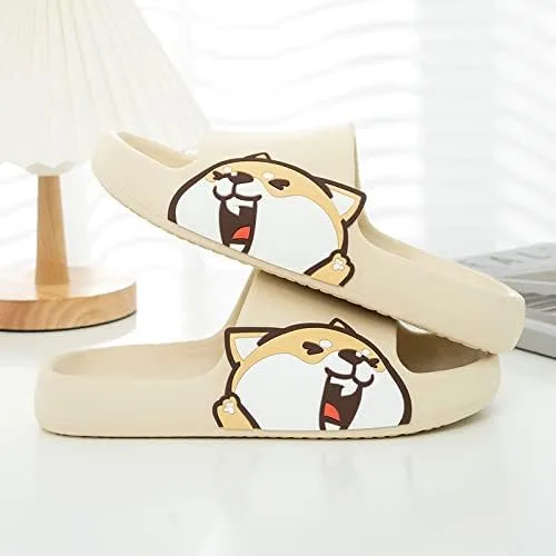 Miniatura 2 de ASONGMAKE Pantuflas acolchadas para mujeres y hombres, antideslizantes, suela gruesa y suave, zapatos de ducha, para interiores y exteriores