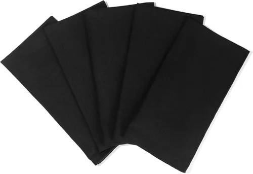 Paños de Cocina Negros de Saco de Harina - 100% Algodón, 27"x27", Paquete de 5, Paños de Cocina Altamente Absorbentes - Uso Versátil para Hornear -