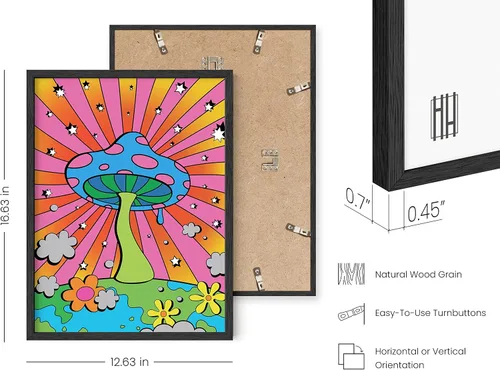 Miniatura 3 de HAUS AND HUES Póster de hongos trippy – Indie for Room Aesthetic Trippy Hippie Y2K, arte de hongos, imágenes indie, decoración de pared