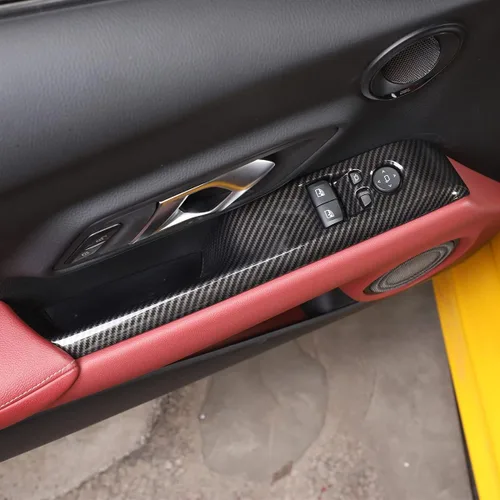 Miniatura 3 de Daeiclru Cubierta de botón de interruptor de elevación de vidrio de ventana interior para Toyota Supra GR A90 A91 MK5 2019-2022, cubierta de marco
