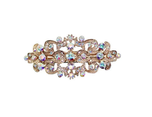 Miniatura 17 de Faship Precioso pasador floral de cristal AB Rhinestone