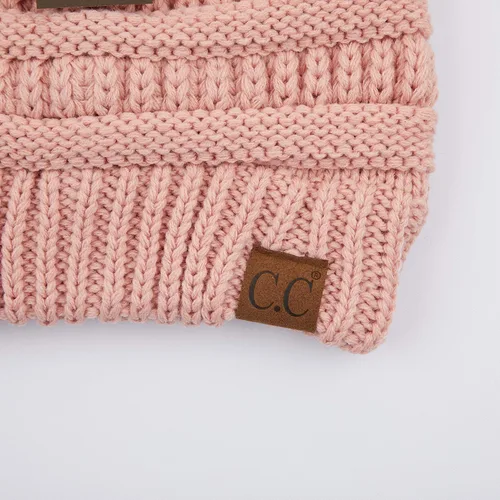 Miniatura 4 de C.C Exclusives - Gorro de invierno para mujer con agujero para coleta o moño, gorro beanie para mujer (MB-20A)