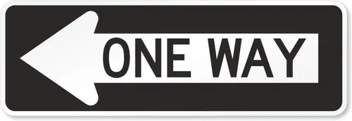 SmartSign - X-R6-1L-EG-12x36-M1 Señal MUTCD unidireccional con flecha izquierda por | 12" x 36" 3M Aluminio reflectante de grado de ingeniero negro