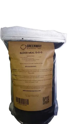 Miniatura 3 de Greenway Biotech, Inc. Harina de sangre 13-0-0 para flores, frutas, verduras, plantas, fertilizantes nitrogenados para plantas de jardinería