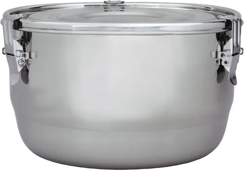 Miniatura 3 de CVAULT Contenedor de almacenamiento de 1/2 libra, hermético y resistente a la luz, acero inoxidable de grado alimenticio, incluye 62% de humedad